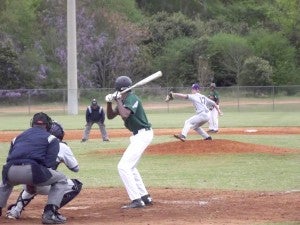 Fast ball: Cayden McQuaig winds up and prepares for a pitch during the Bearcat’s game against Albany Monday.