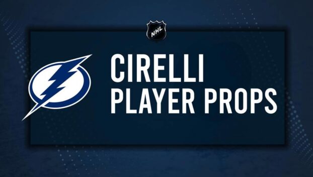 Anthony Cirelli Player Prop Bets for the Lightning vs. Avalanche Game - October 30