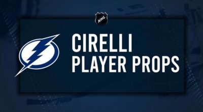 Anthony Cirelli Player Prop Bets for the Lightning vs. Canucks Game - October 15