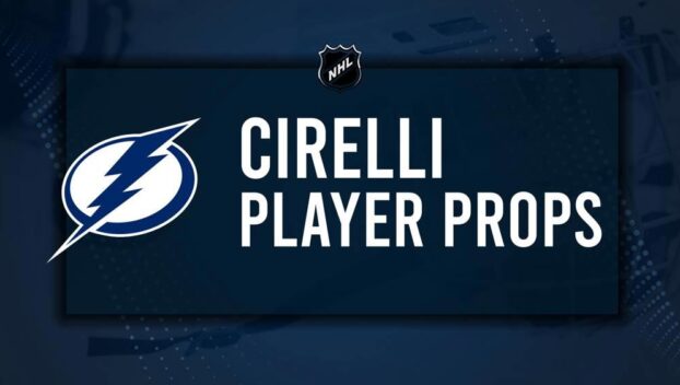 Anthony Cirelli Player Prop Bets for the Lightning vs. Canucks Game - October 15