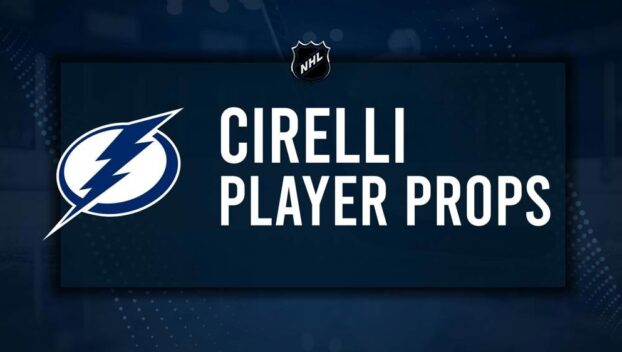 Anthony Cirelli Player Prop Bets for the Lightning vs. Capitals Game - October 26