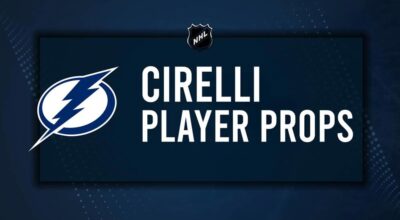 Anthony Cirelli Player Prop Bets for the Lightning vs. Senators Game - October 19