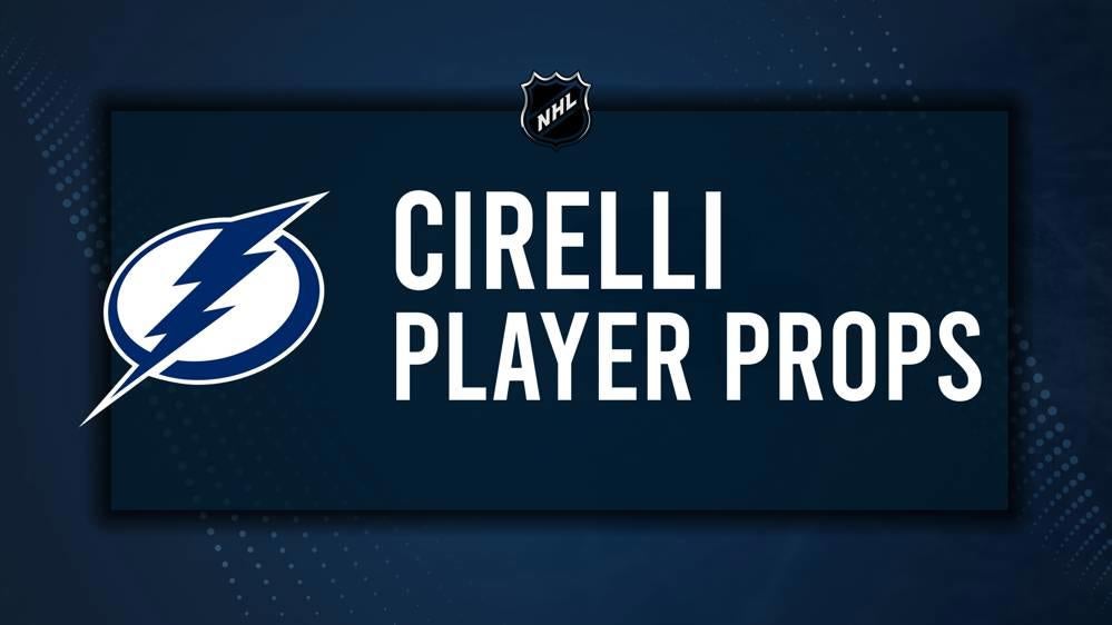 Anthony Cirelli Player Prop Bets for the Lightning vs. Senators Game - October 19