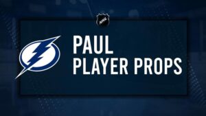 Nicholas Paul Player Prop Bets for the Lightning vs. Avalanche Game - October 30