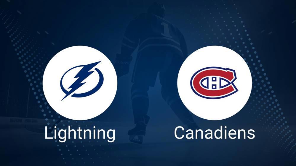 Where to Watch Tampa Bay Lightning vs. Montreal Canadiens on TV or Streaming Live - December 29