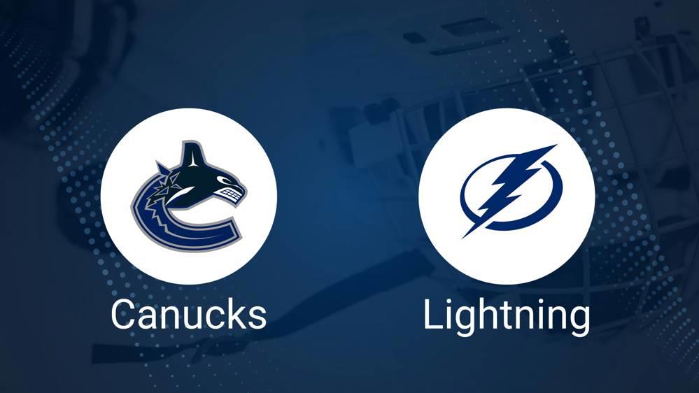 Where to Watch Tampa Bay Lightning vs. Vancouver Canucks on TV or Streaming Live - December 8