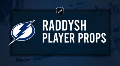 Darren Raddysh Player Prop Bets for the Lightning vs. Red Wings Game - January 25