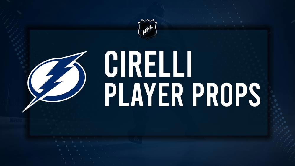 Anthony Cirelli Player Prop Bets for the Lightning vs. Senators Game - February 4